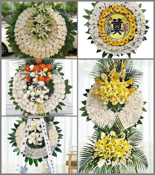 湖北襄阳市老河口市竹林桥镇梁曹洼村花圈速递