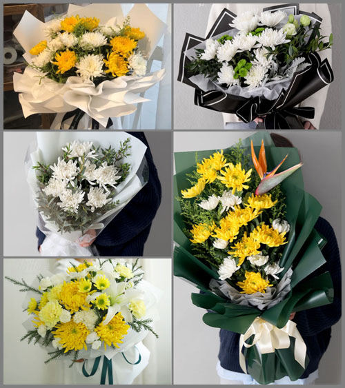 湖北襄阳市老河口市竹林桥镇梁曹洼村白事花束代送